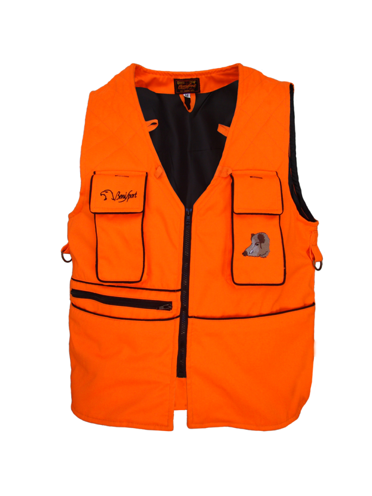 Chaleco naranja fluor ``batida´´ Benisport
